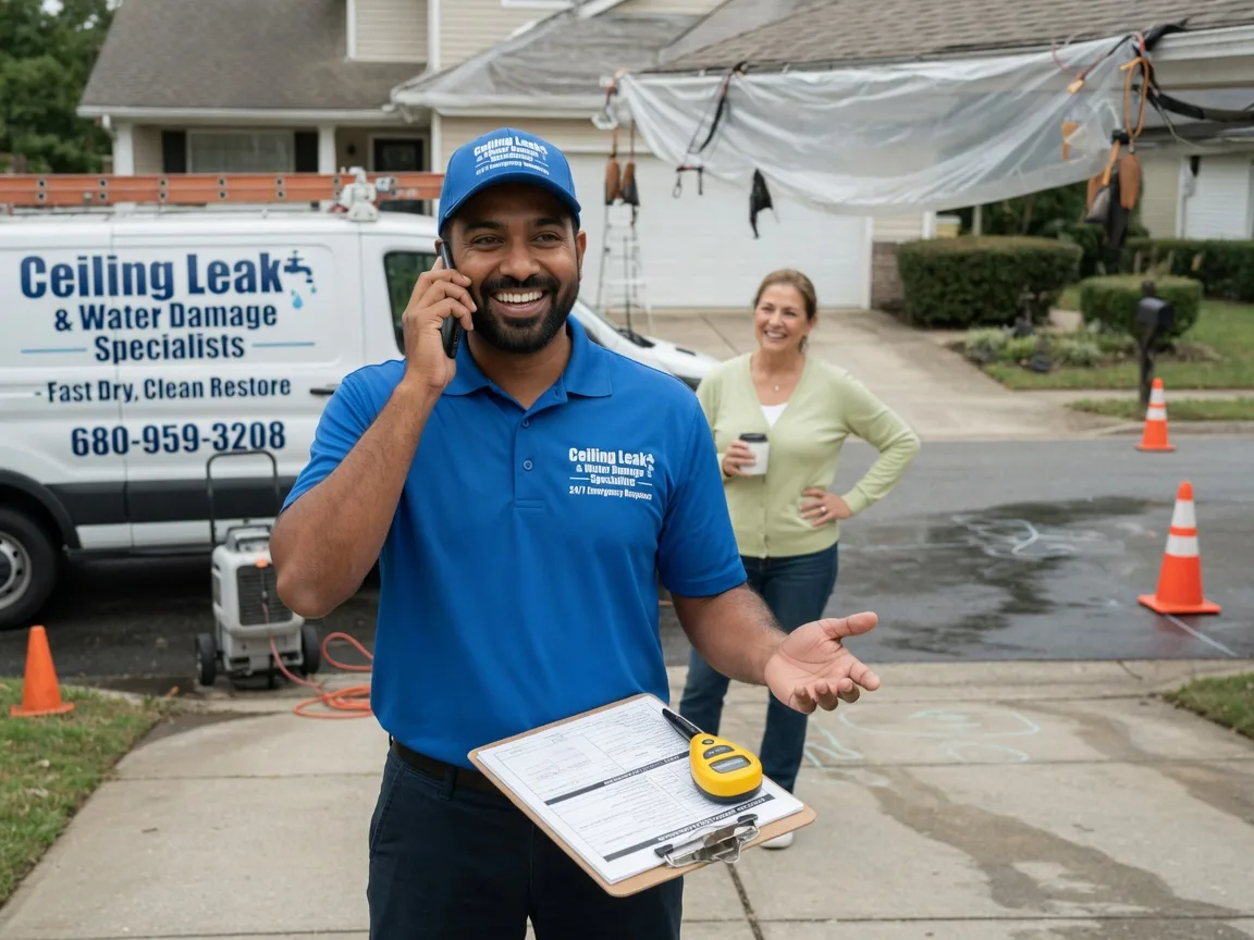 Ceiling Leak Cleanup Kingston, OK FAQs